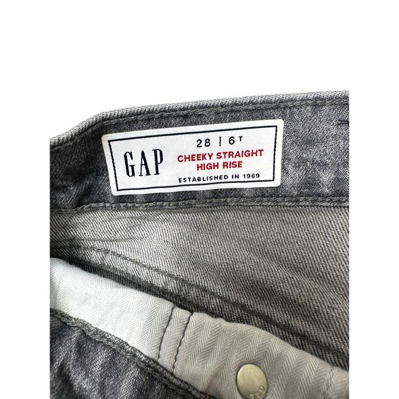 GAP Cheeky Straight High Rise Jeans Size 28/6T - Picture 5 of 12